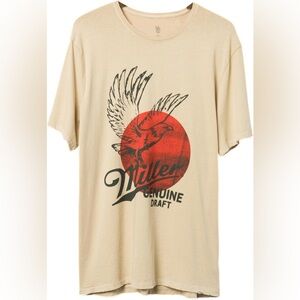 Junk Food Clothing x Miller Genuine Draft Unisex Graphic Tee in Color Camel
